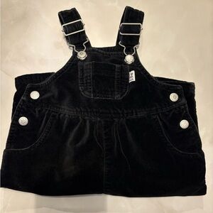 VTG Sprockets 6/9M Black Velvet Overalls Mervyn’s Retro Bull Terrier Logo